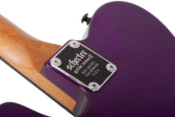 Schecter PT Standard Electric Guitar, Purple Burst Burl