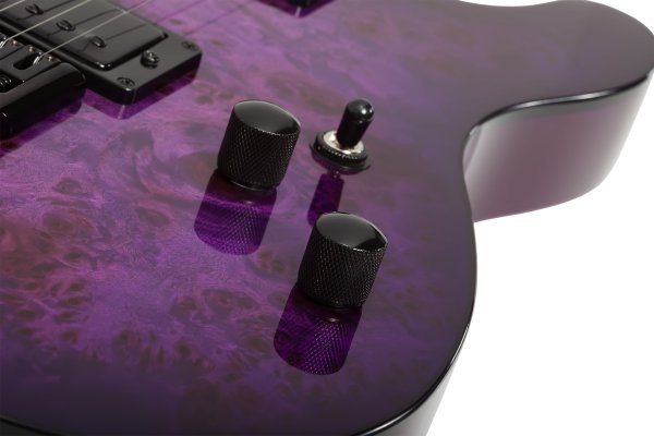 Schecter PT Standard Electric Guitar, Purple Burst Burl