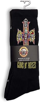 GUNS N' ROSES CROSS LOGO SOCKS, 1 PAIR