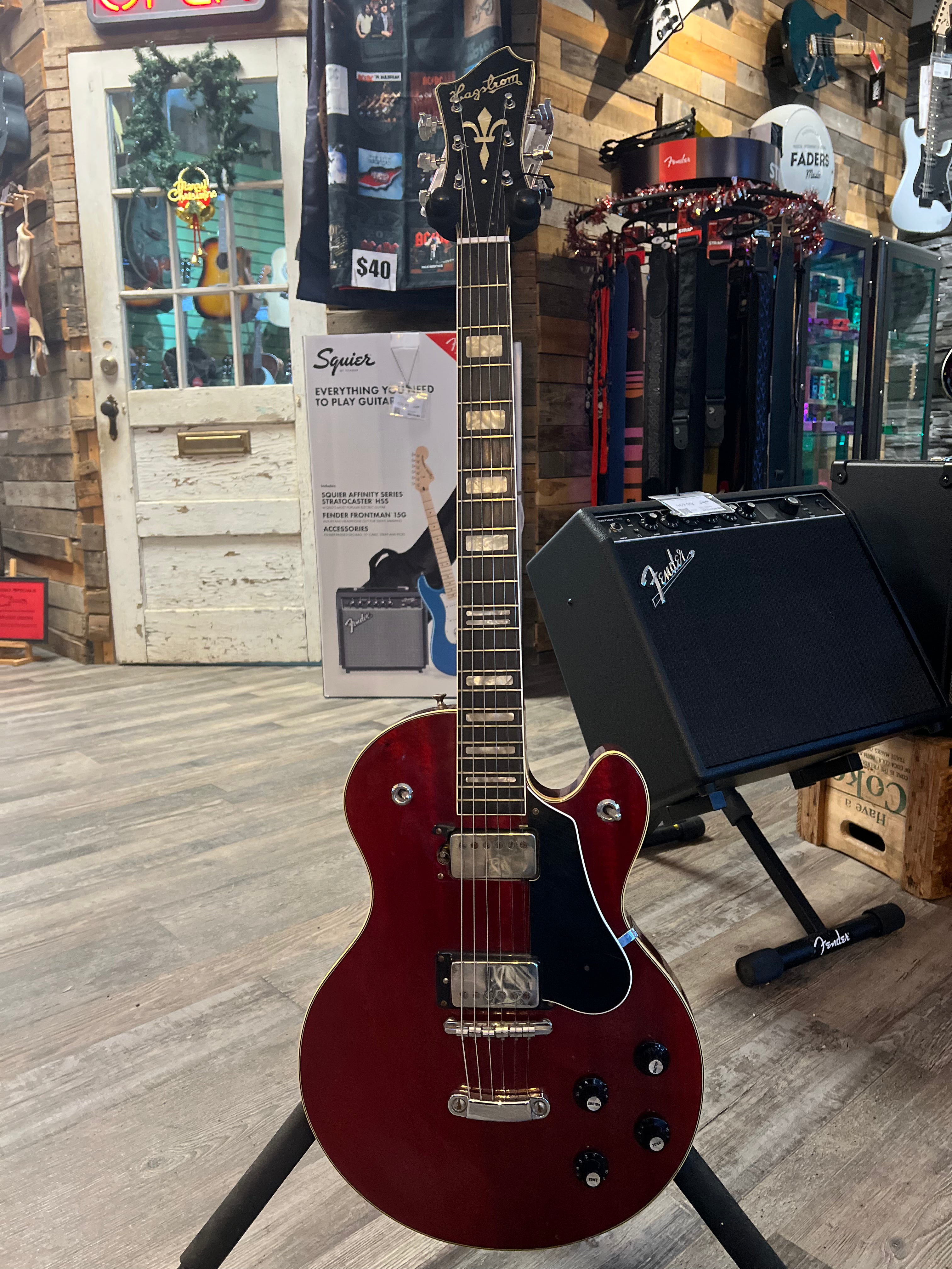 1970s Hagstrom Swede Electric Guitar – Cherry Red | Vintage | Good Condition