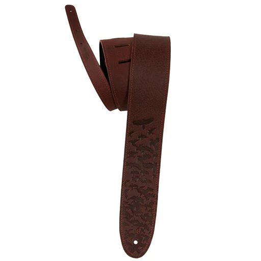Paul Reed Smith PRS 2.5” Leather Bird Swarm Strap, Rust