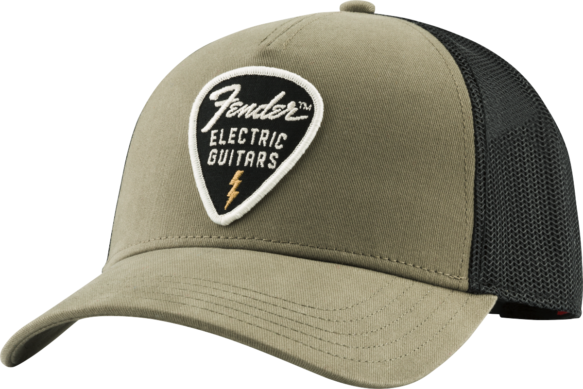 Fender™ Snap Back Pick Patch Hat, Olive