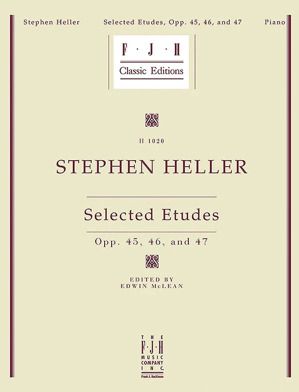 Heller: Selected Etudes, Op. 45, 46, and 47: Piano Book