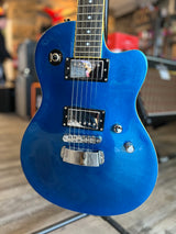 Used Hagstrom D2H Electric Guitar Sparkle Blue w/Case