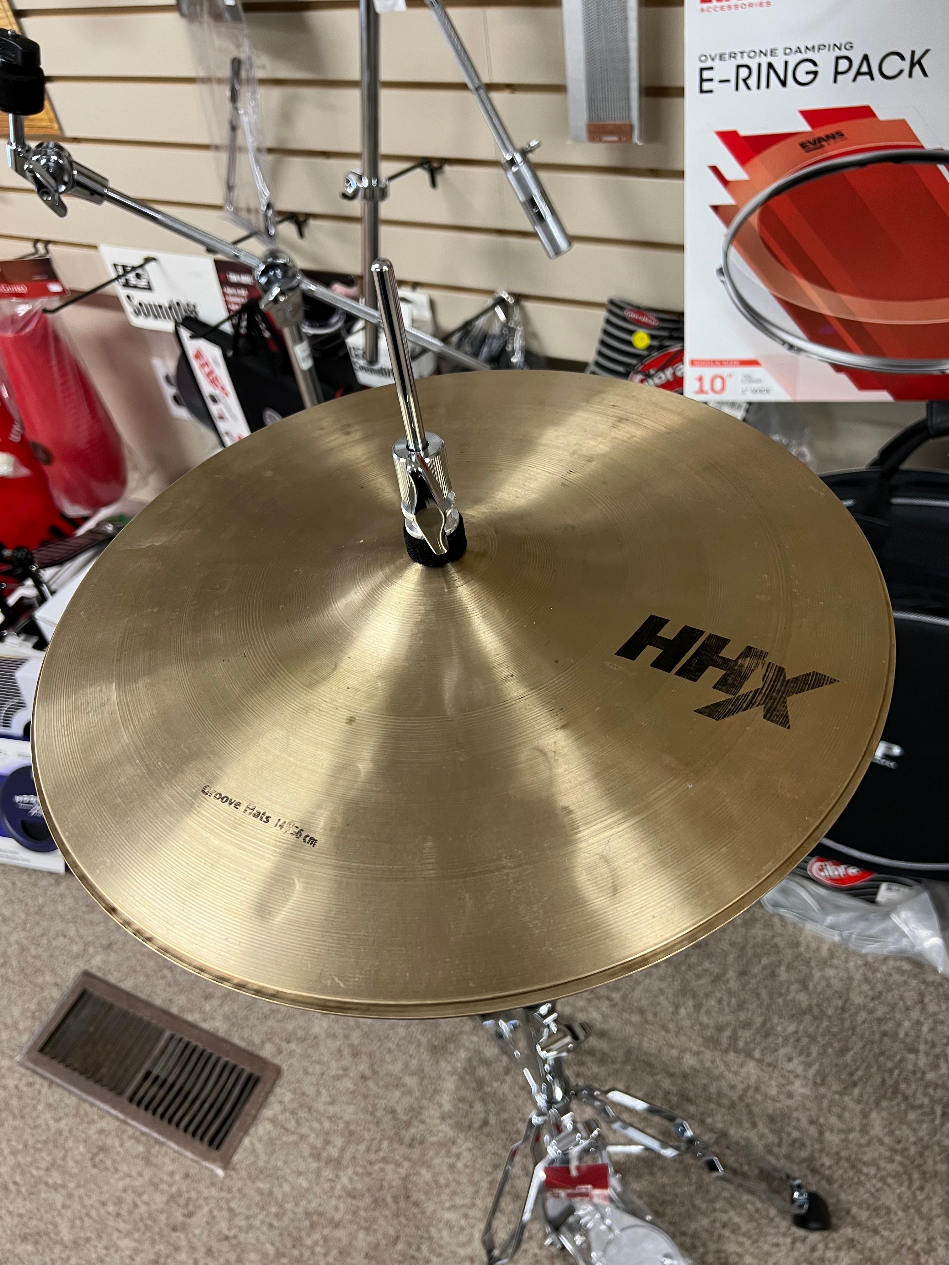 Used Sabian 14" HHX Groove Hi-Hat Set