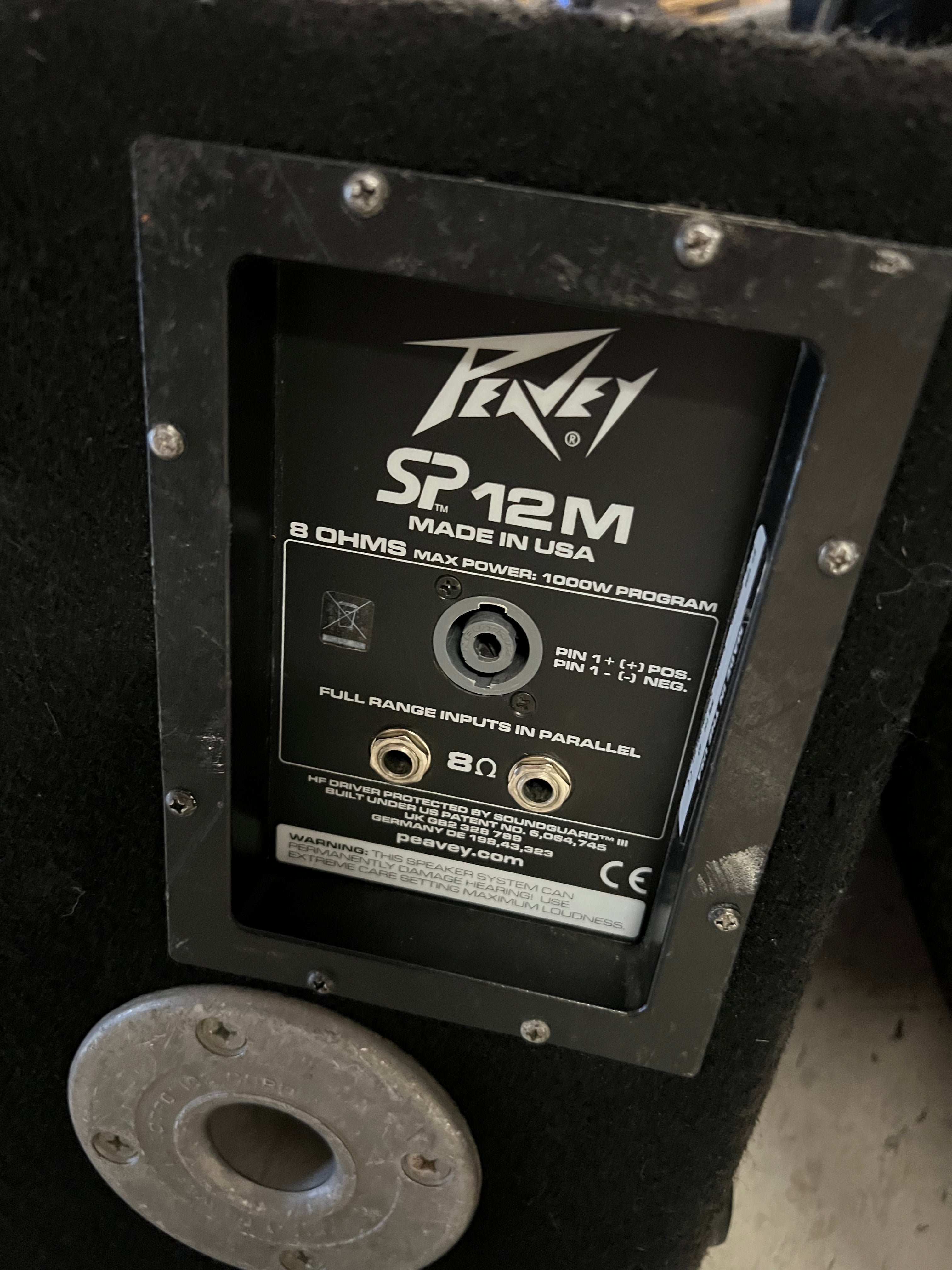 Used Peavey SP12M Floor Monitors