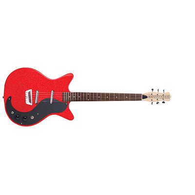 Danelectro Glitter '59 Electric Guitar, Red/Silver Glitter