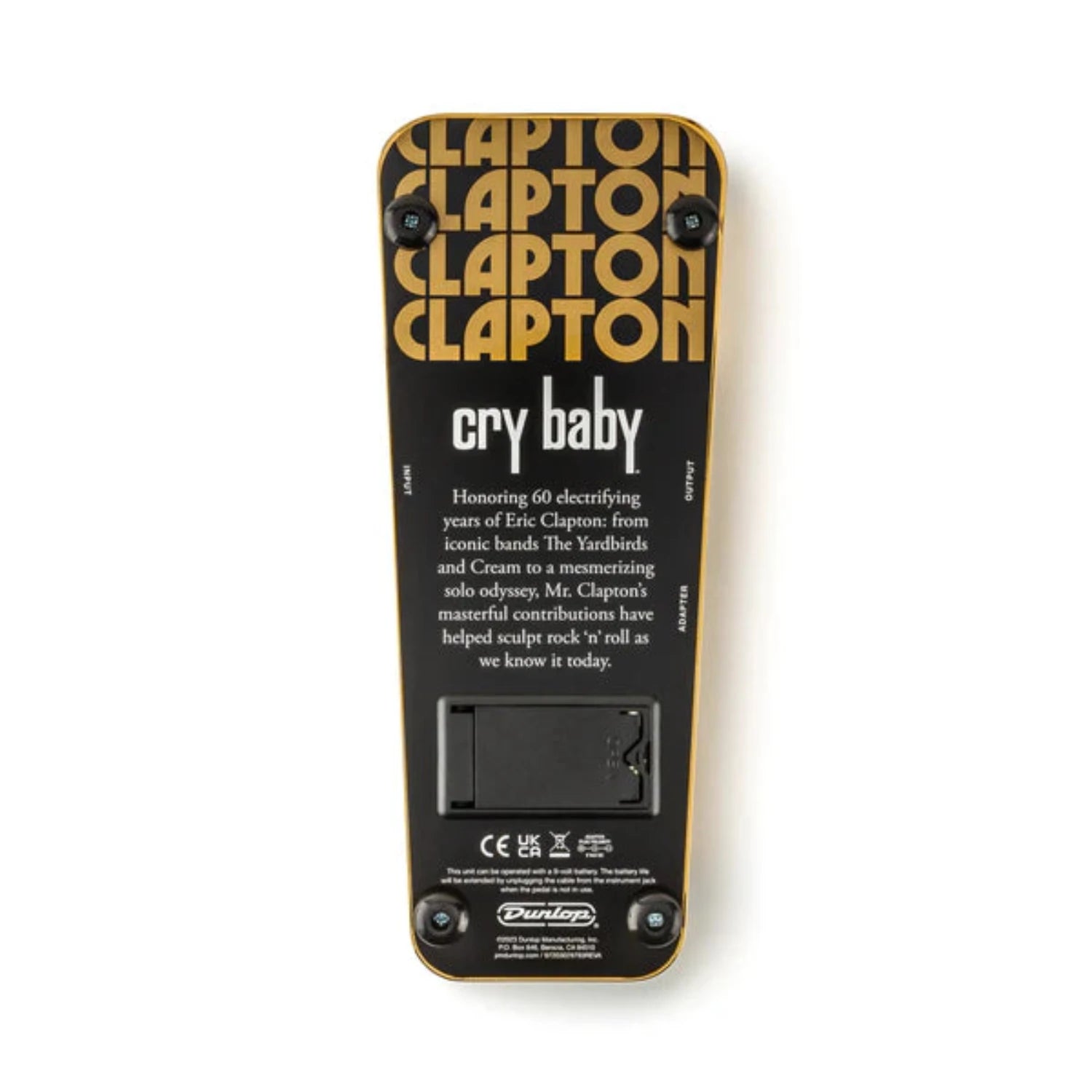 Dunlop EC95GE Limited Edition Eric Clapton Cry Baby Wah Pedal