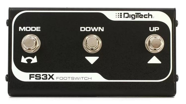 Digitech 3-button Foot Switch for Use with the SDRUM, Trio, Trio Plus, and JamMan