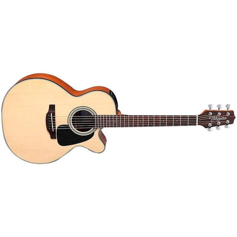Takamine Taka-mini Solid Spruce 3/4 Acoustic-Electric Guitar with Gig Bag, Natural