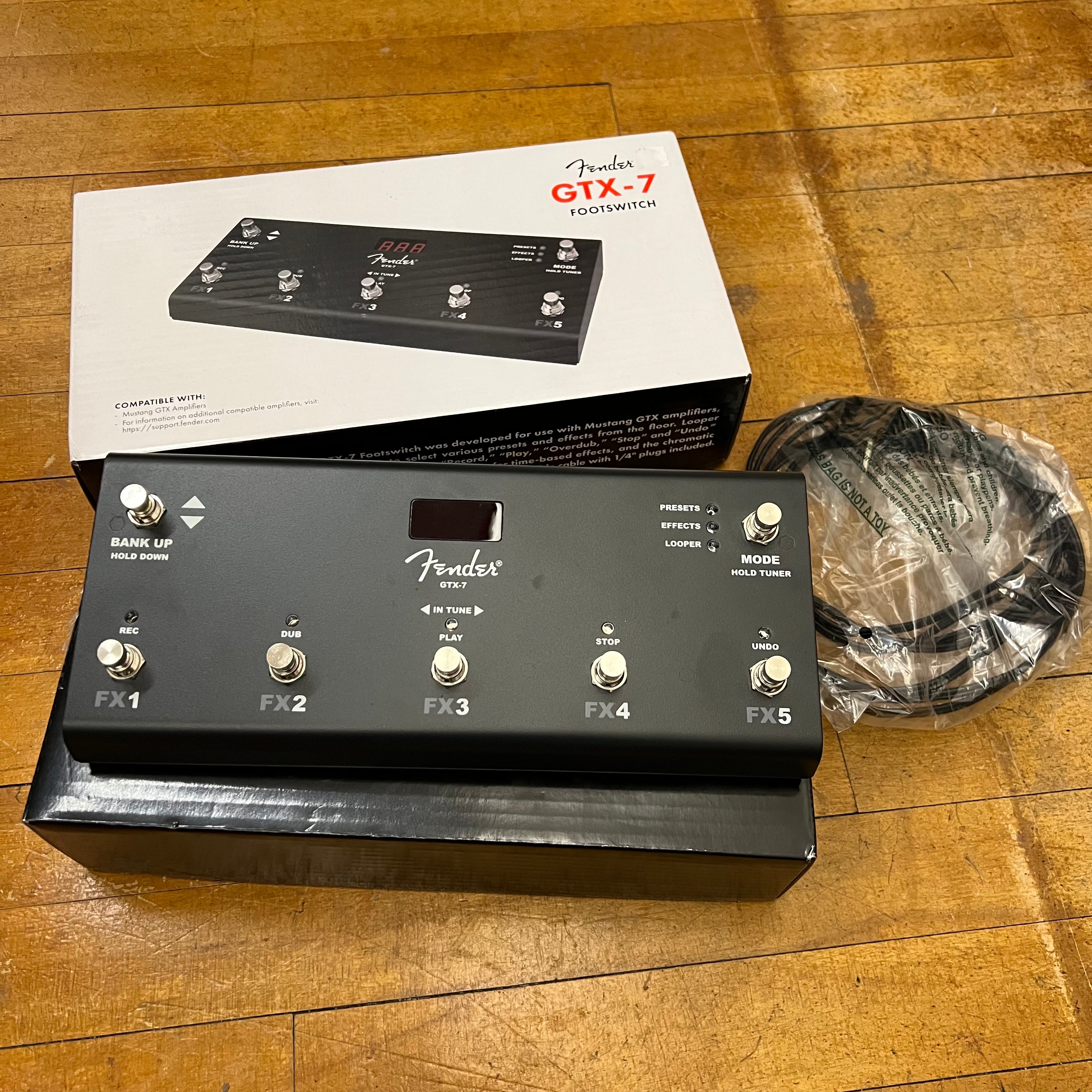 Used Fender Mustang GTX-50 Modeling Amp w/ GTX-7 Footswitch – Excellent Condition