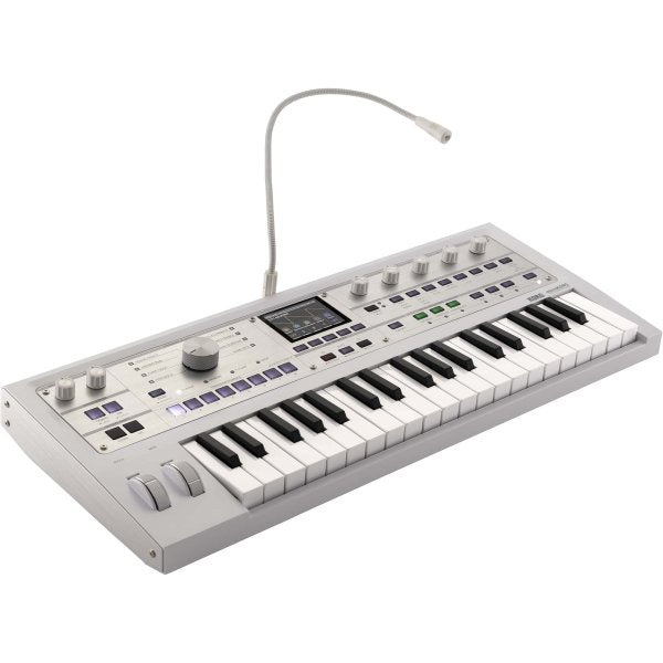 KORG Limited-Edition MicroKorg 2 37-Key Synthesizer / Vocoder with Soft Case, Metallic White