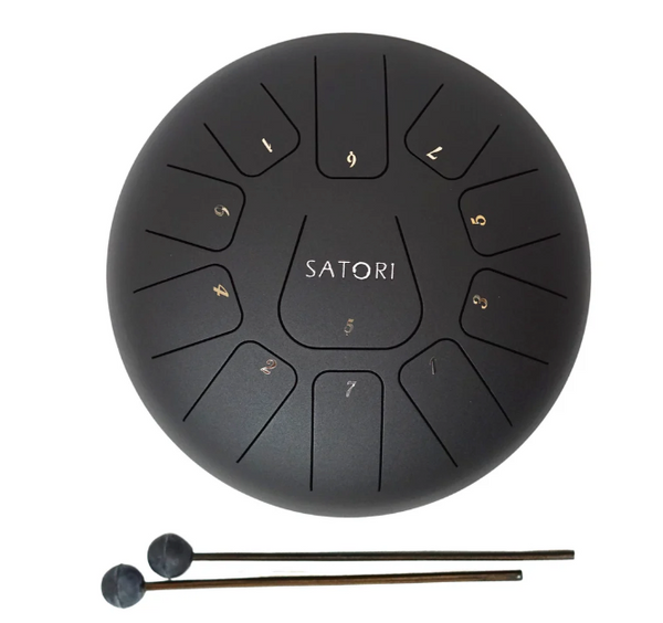 SATORI 10" Tongue Drum, Carbon Steel - TDM-THF11-10