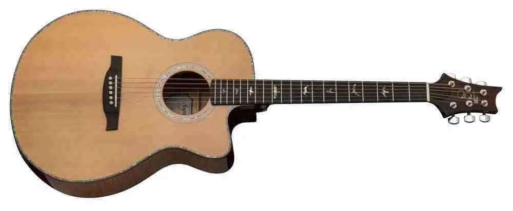 PRS SE A50E Angelus Acoustic Guitar - Natural, Black Gold