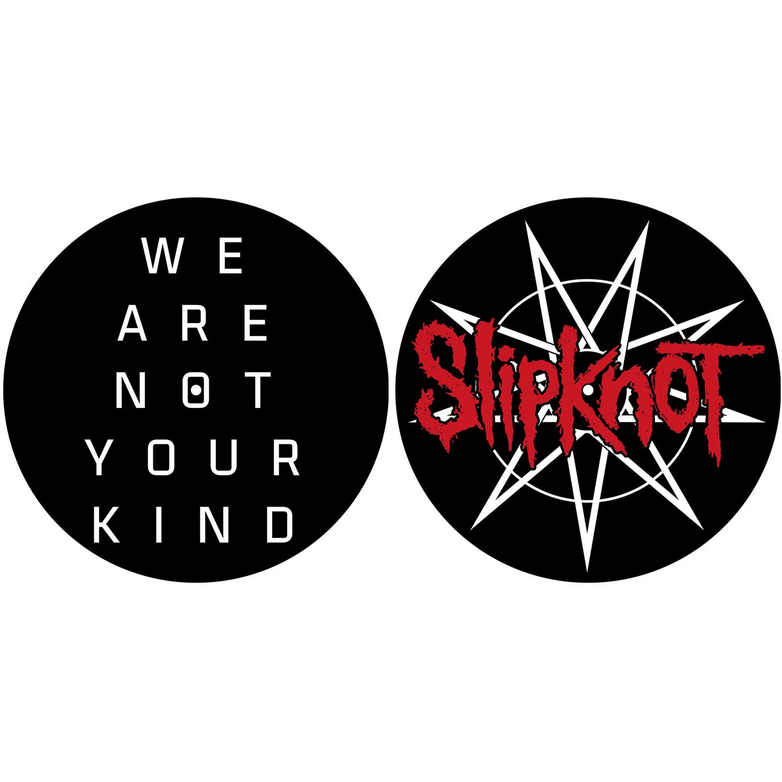 SLIPKNOT TURNTABLE SLIPMAT SET: WE ARE NOT YOUR KIND