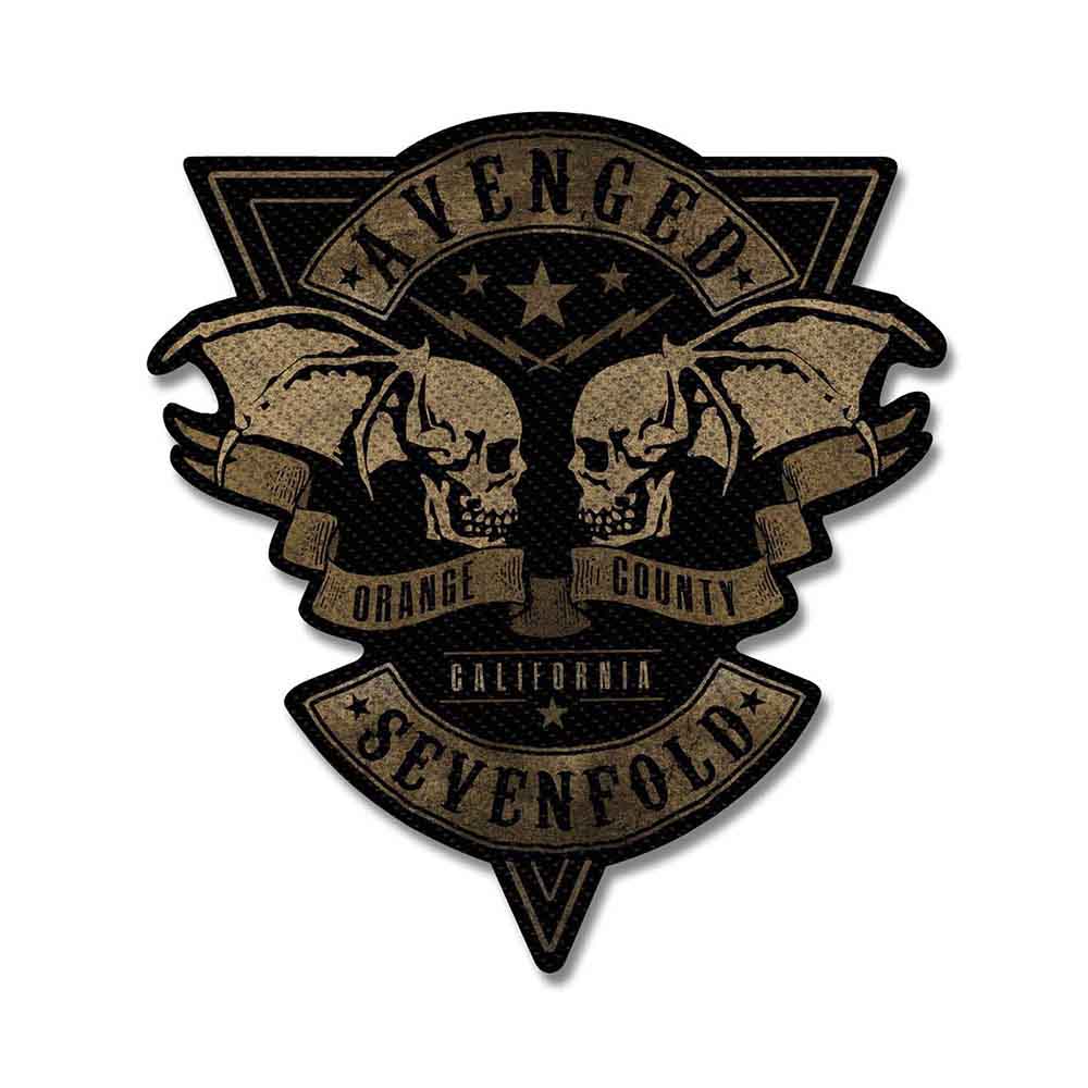 Avenged Sevenfold Woven Patch Orange County Cut-Out (Standard)