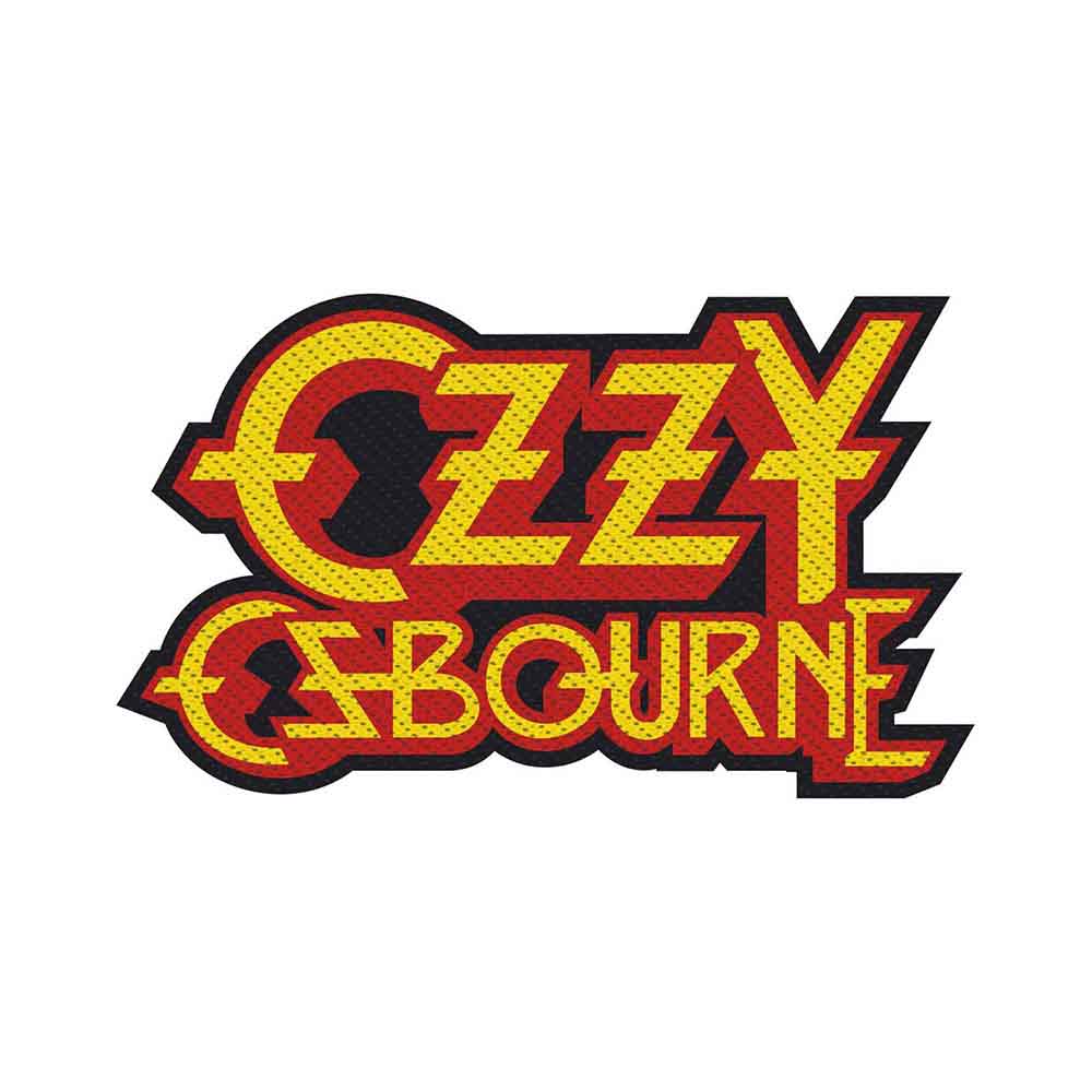 OZZY OSBOURNE STANDARD WOVEN PATCH: LOGO CUT-OUT