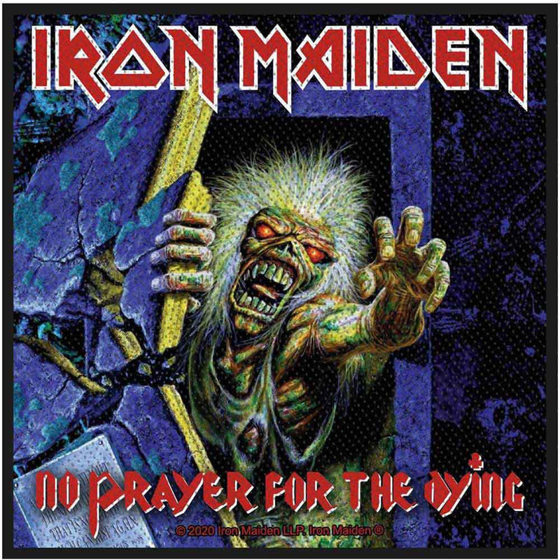 IRON MAIDEN STANDARD WOVEN PATCH NO PRAYER FOR THE DYING