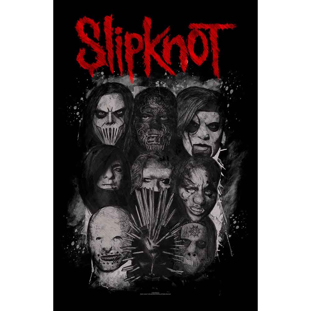 Slipknot Textile Poster Masks