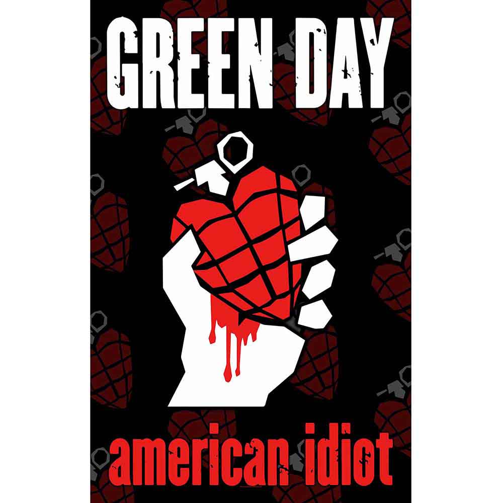 Green Day Textile Poster American Idiot