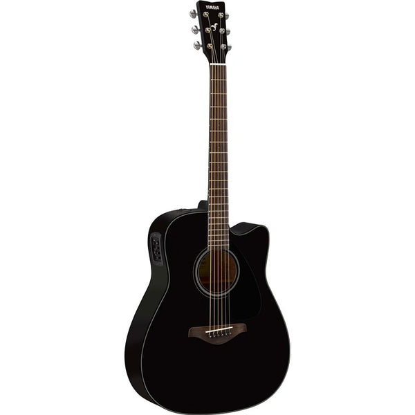 Yamaha FGX800C BL Acoustic/Electric Guitar with Solid Sitka Spruce Top, Black