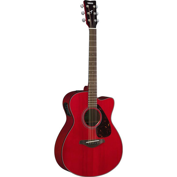 Yamaha FSX800C Folk Acoustic-Electric Guitar, Ruby Red
