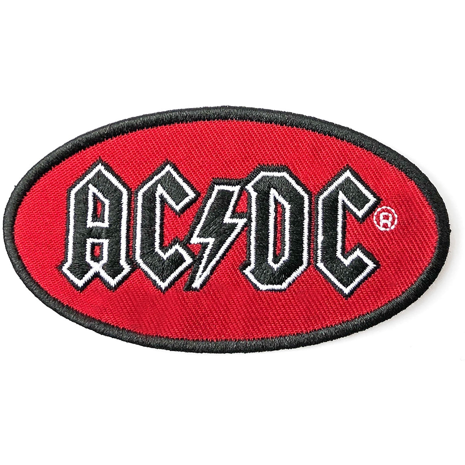 AC/DC STANDARD PATCH: OVAL LOGO by Rock Off Trade