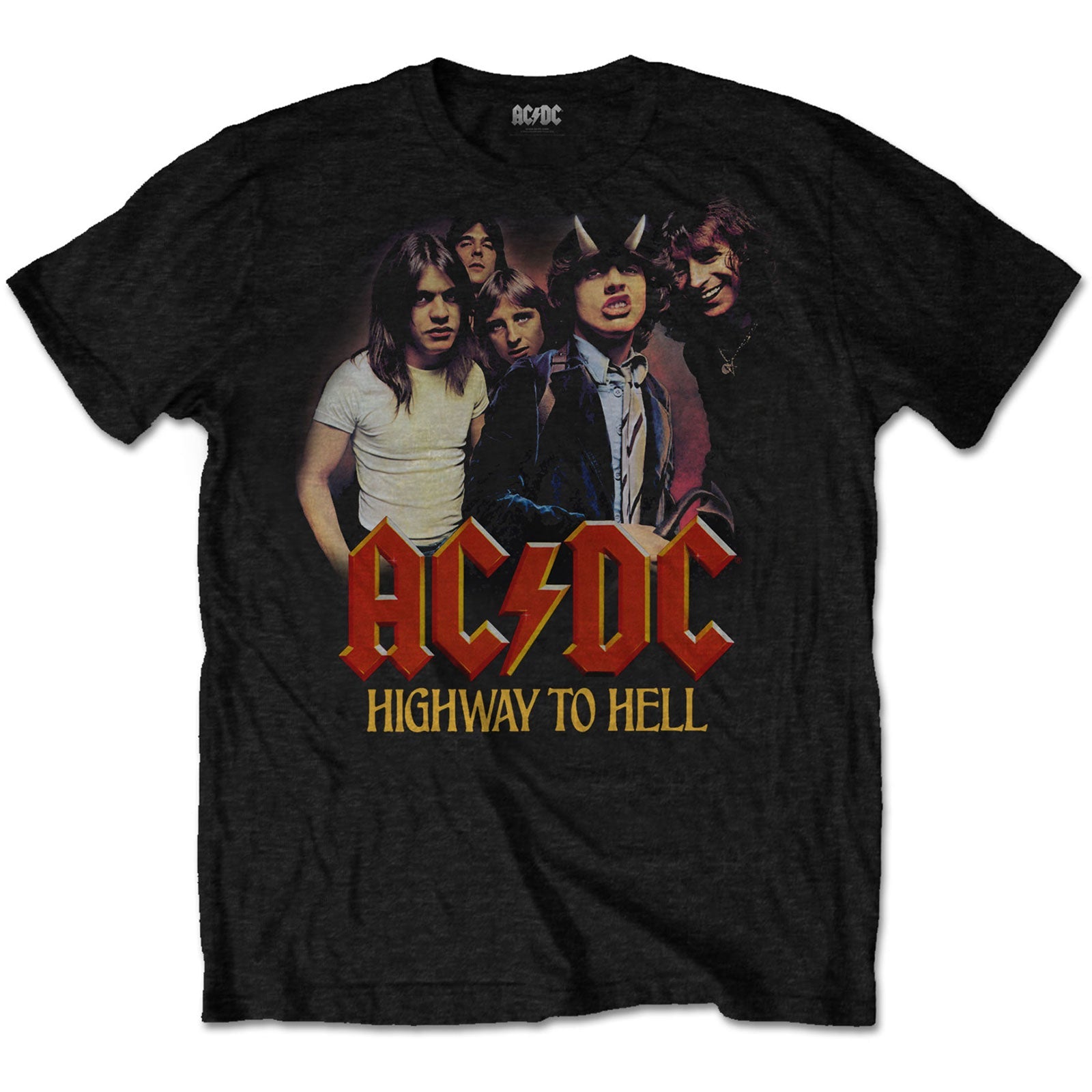 AC/DC UNISEX T - SHIRT: H2H BAND by Rock Off Trade
