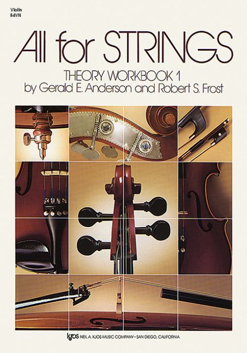 All For Strings Theory Workbook 1 - Violin by Kjos