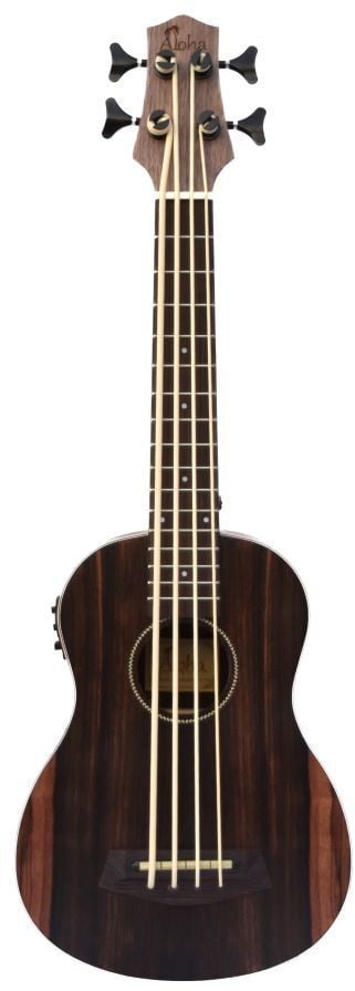 Aloha U - Bass 8500E Ebony Ukulele w/Pickup by Kana Music