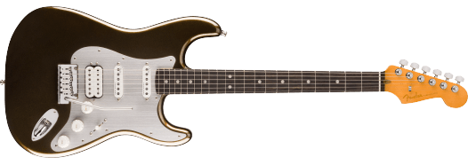 American Ultra II Stratocaster® HSS, Ebony Fingerboard, Texas Tea by FMIC