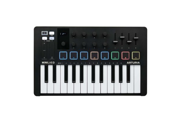 Arturia Portable 25-Key MIDI Controller, Black by Arturia