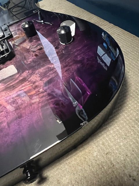 B - Stock ESP TE - 200DX Electric Guitar, Purple Burst by ESP