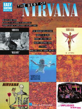 Best of Nirvana Easy Guitar with Notes & Tab TAB by Hal Leonard