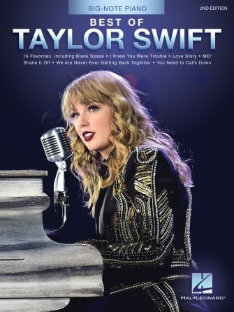 Best of Taylor Swift – 2nd Edition - Big Note Piano by Hal Leonard