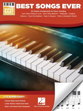 Best Songs Ever – Super Easy Piano by Hal Leonard