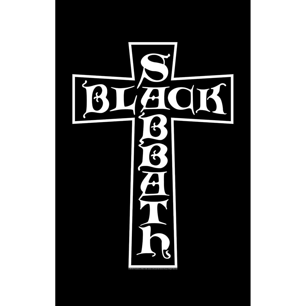 Black Sabbath Textile Poster Cross by Rock Off Trade