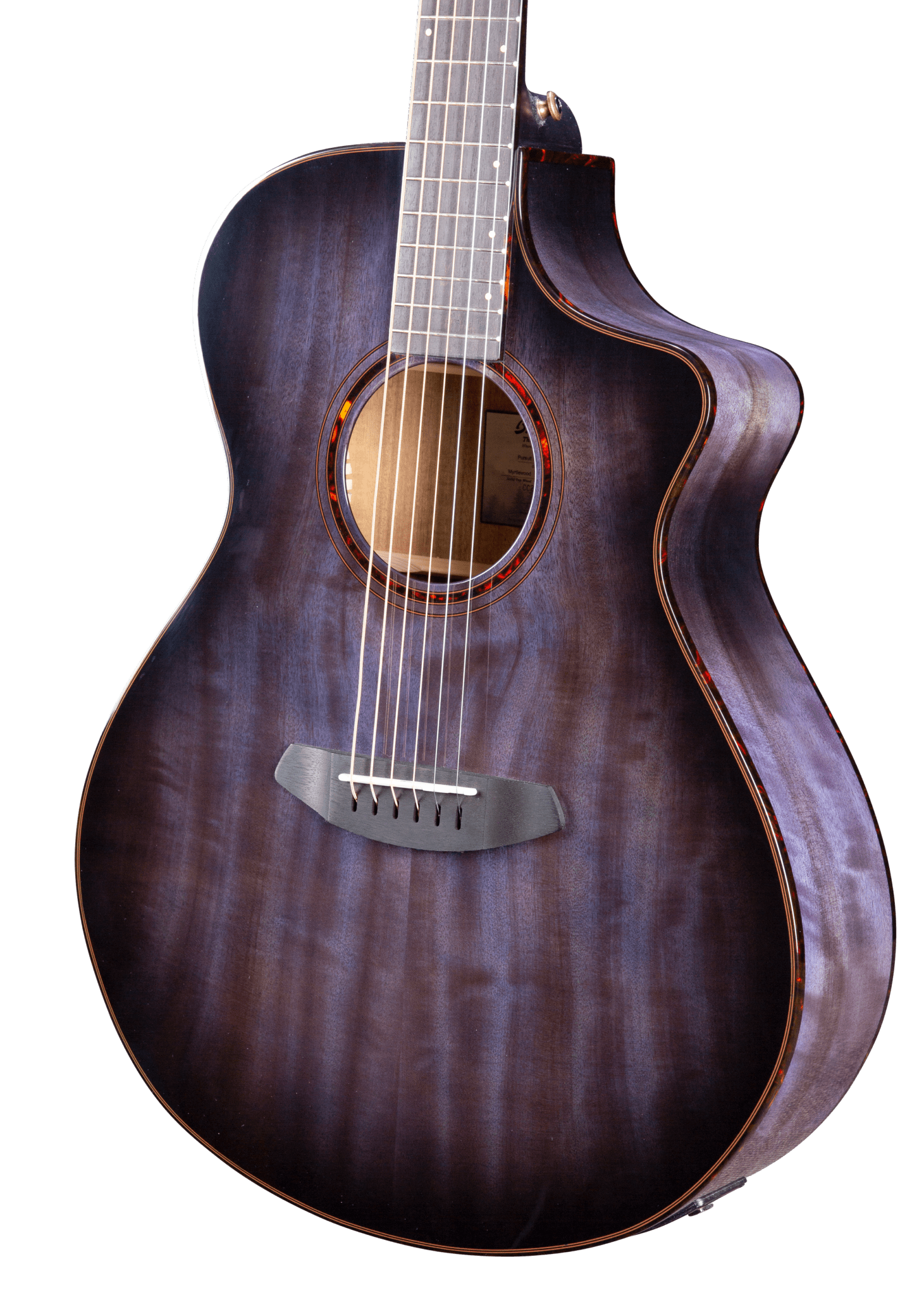 Breedlove Pursuit Exotic S Concert Blackberry CE Myrtlewood - Myrtlewood by Two Old Hippies