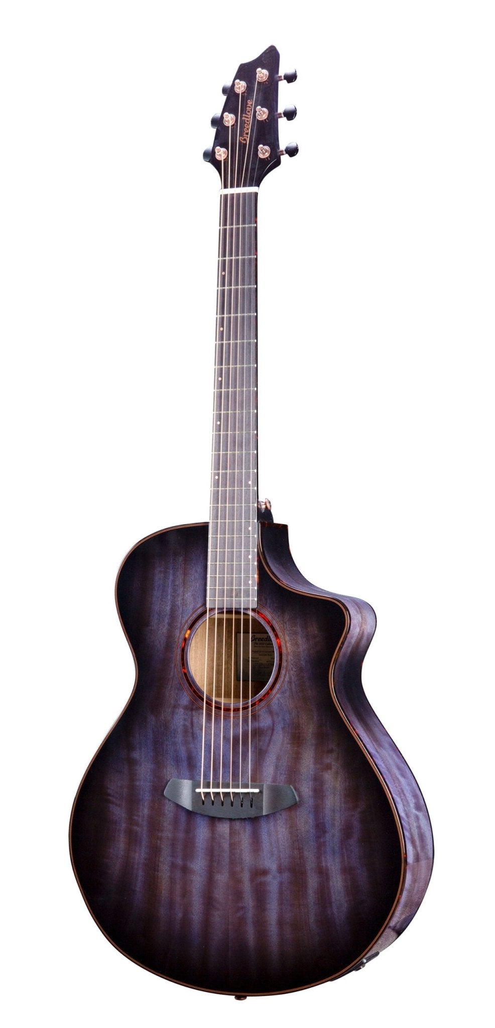 Breedlove Pursuit Exotic S Concert Blackberry CE Myrtlewood - Myrtlewood by Two Old Hippies