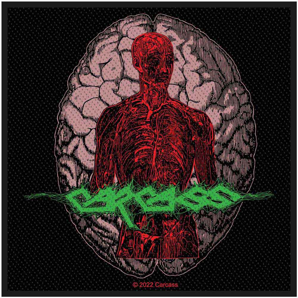 Carcass Woven Patch Cabeza (Standard) by Rock Off Trade