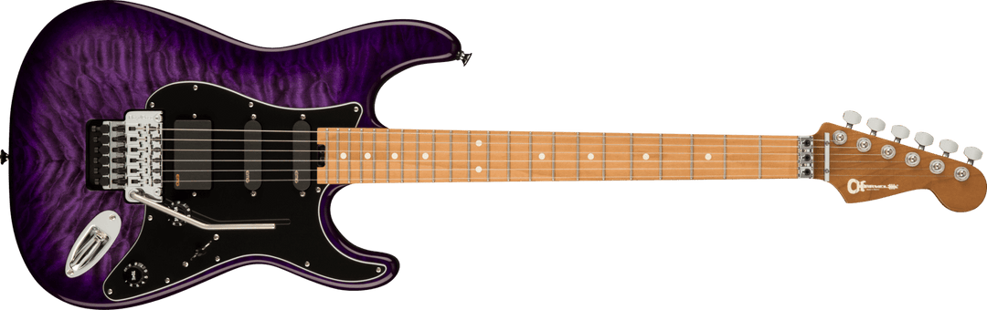 Charvel Marco Sfogli Signature Pro - Mod So - Cal Style 1 HSS FR CM QM, Caramelized Maple Fingerboard, Transparent Purple Burst by FMIC