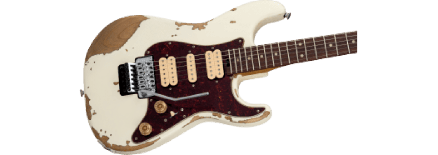 Charvel Super - Stock So - Cal Style 1 HSH FR RW, Rosewood Fingerboard, Aged Arctic by FMIC