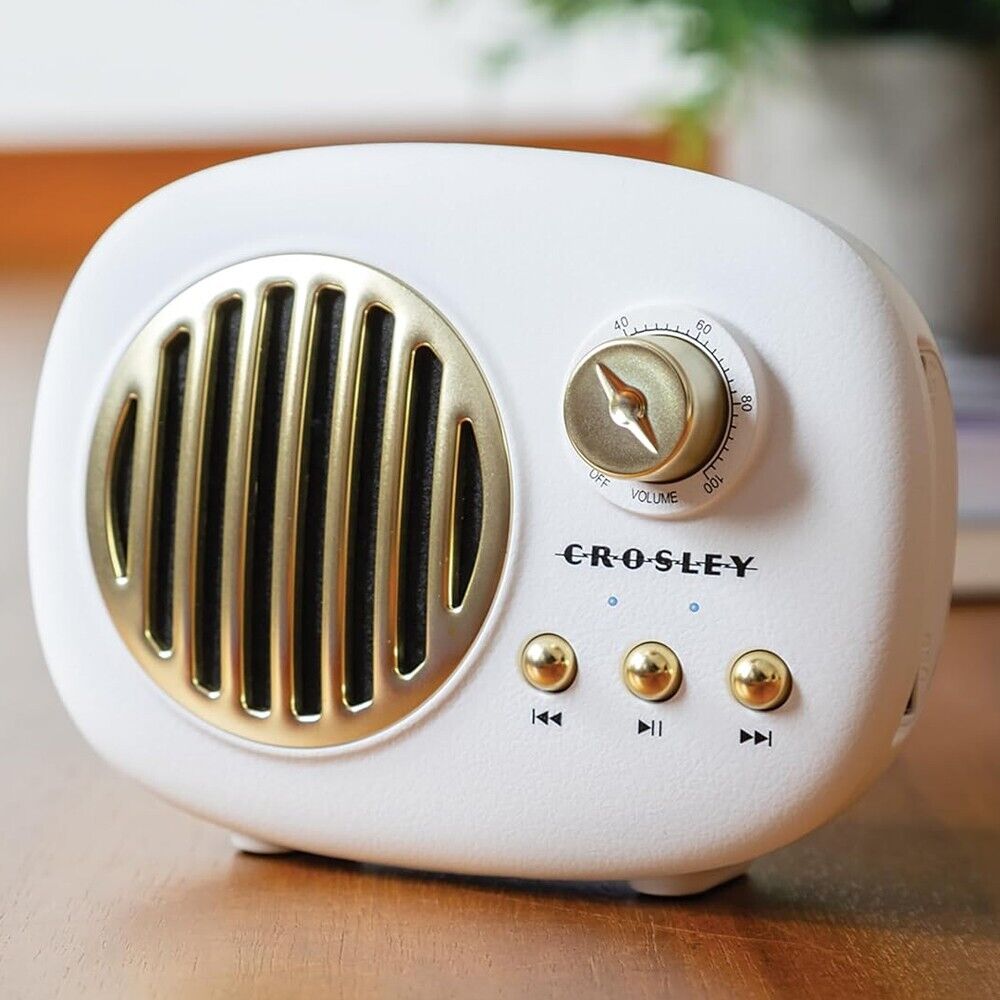 Crosley Piper Portable Bluetooth Speaker - White by Deer Park Dist.