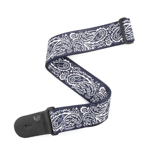 D'addario Guitar Strap 2" Paisley, Blue by D'Addario Canada