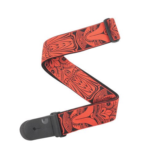 D'addario Guitar Strap 2" Tiki Mask by Faders Music Inc.