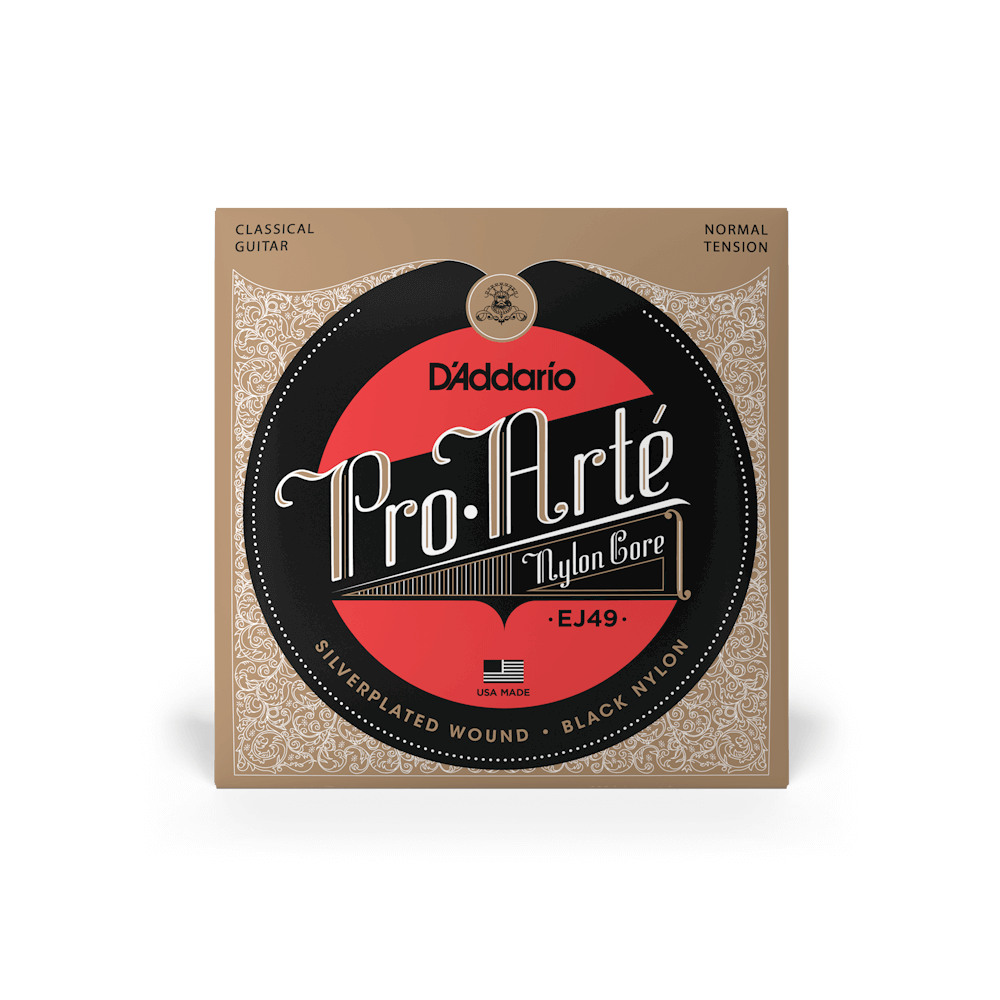 D'Addario Pro Arte Black Nylon Classical Guitar Strings Normal Tension by D'Addario Canada
