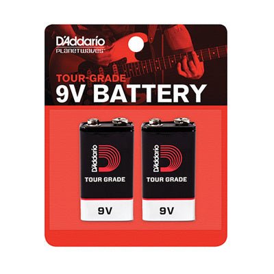 D'addario Tour Grade 9V Batteries - 2 Pack by D'Addario Canada