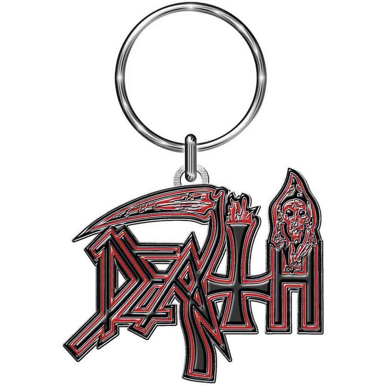 Death Keychain: Human Logo by Rock Off Trade
