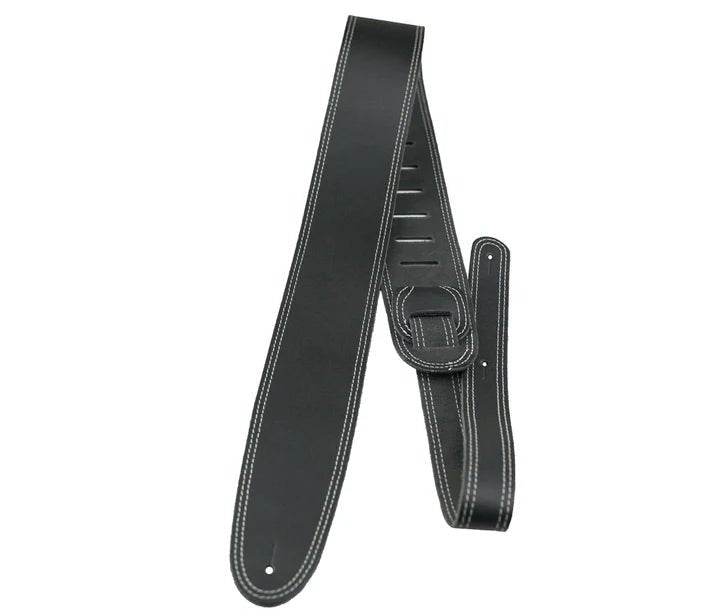 Double Stitched Leather Guitar Strap by Levy's Leathers