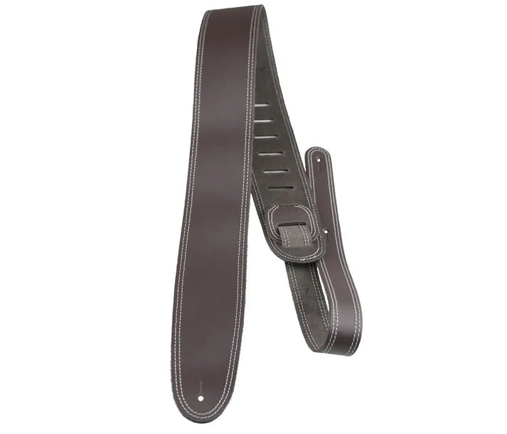 Double Stitched Leather Guitar Strap by Levy's Leathers